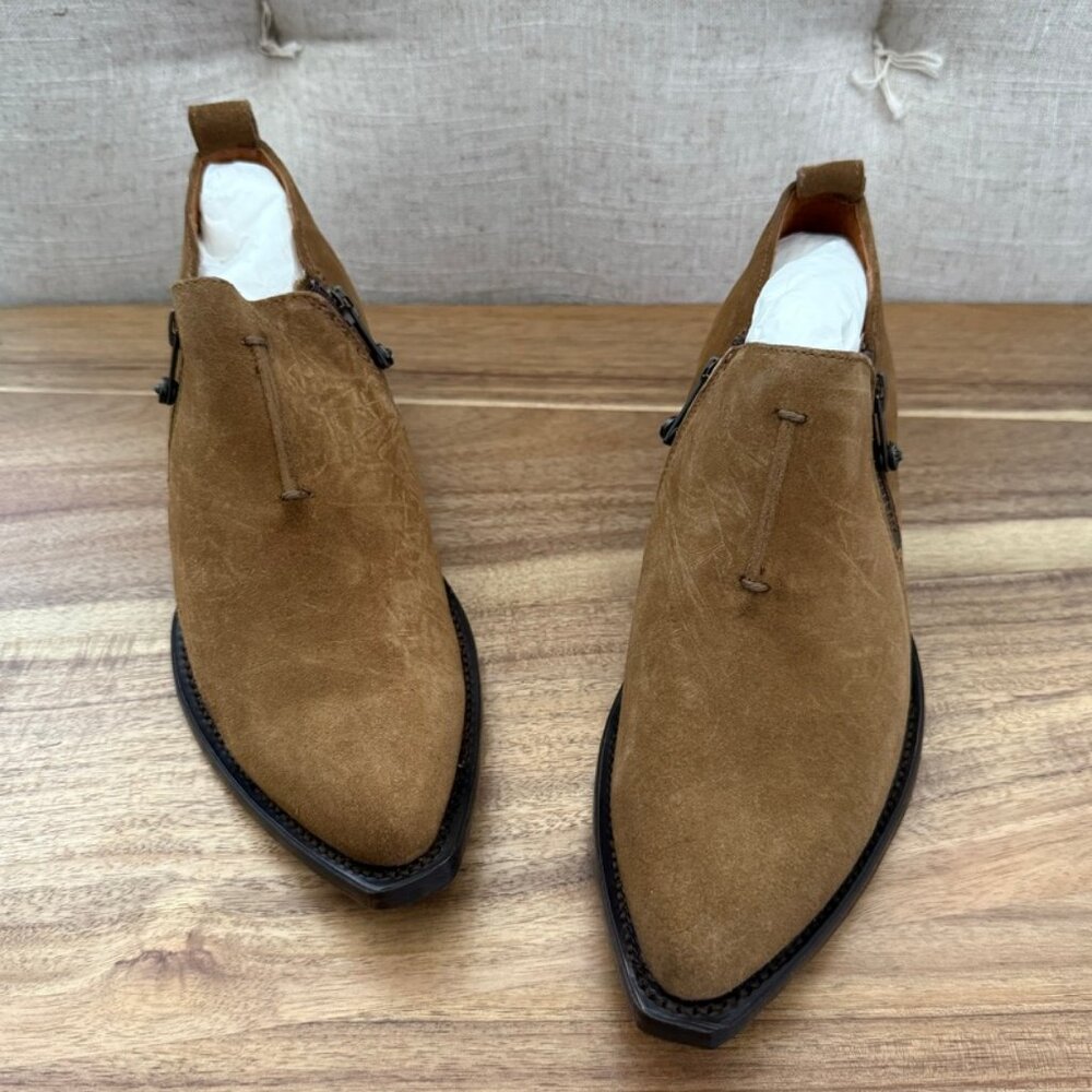 Frye Sacha Moto Shootie Cashew Bootie - Picture 1 of 14